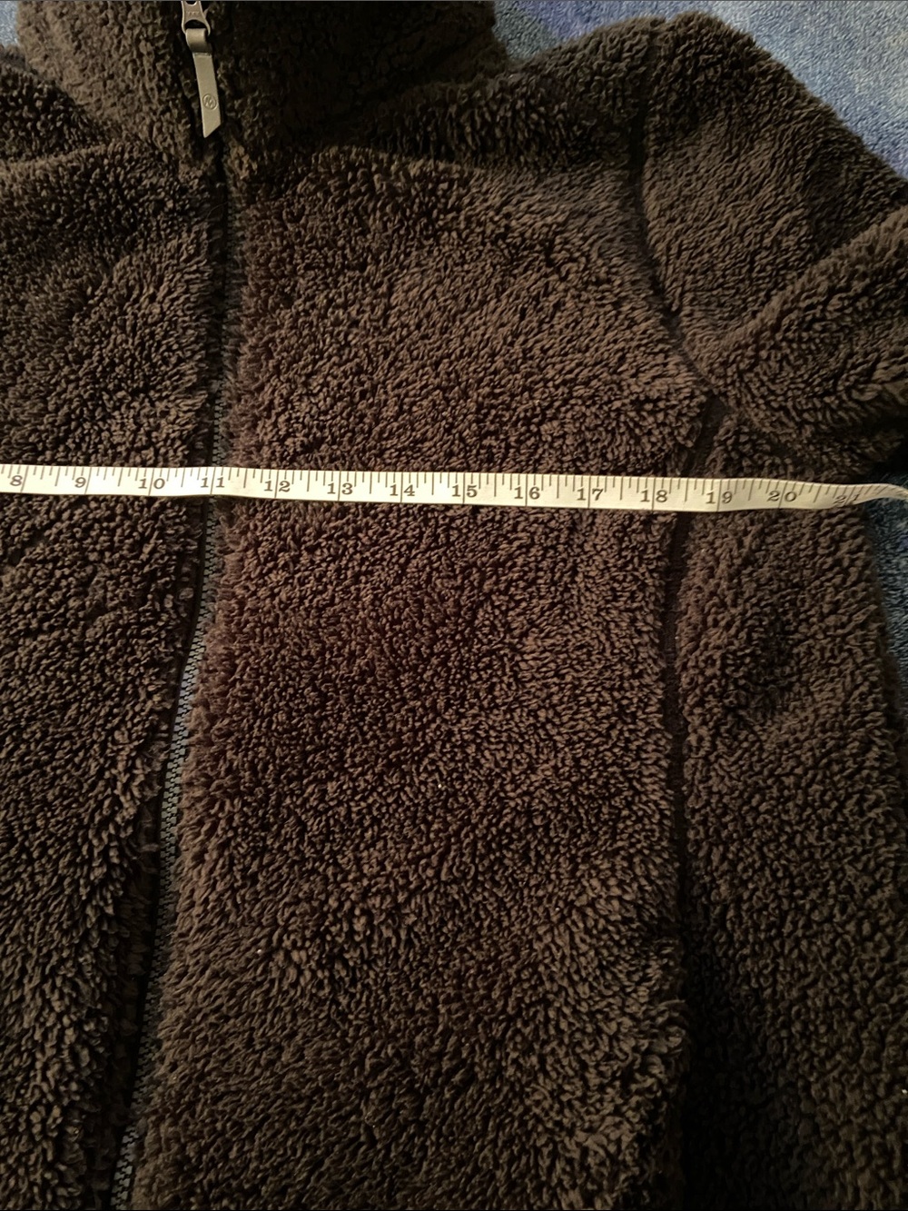 Men's Heavy Fleece Zip-Up Sweater Jacket - Dark Brown